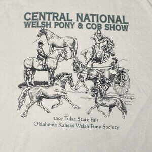 2007 Welsh Pony and Cob Central Nationals Horse Show M Shirt Tulsa Fair Oklahoma